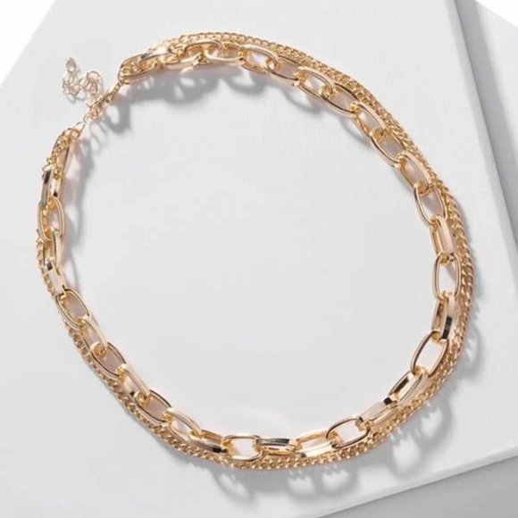 !5 for $25 Gold Color Chain Link Necklace - Picture 4 of 5